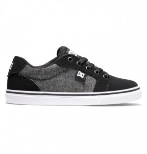 Anvil DC Shoes Detske Siva Biele | 316720RHB