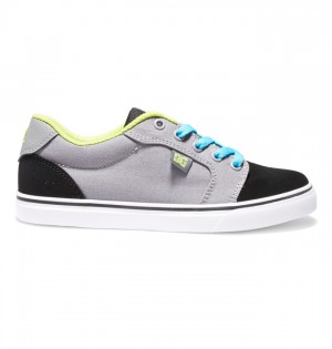 Anvil DC Shoes Detske Siva Čierne | 289351YQA