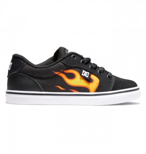 Anvil DC Shoes Detske Čierne | 216798QBE