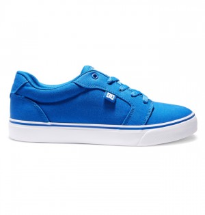 Anvil DC Shoes Platene Panske Modre Biele | 739461GLM