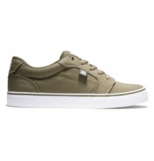 Anvil DC Shoes Platene Panske Olivovo Zelená Biele | 754623IXF