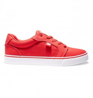 Anvil DC Shoes Platene Panske Červené Biele | 918672LWX
