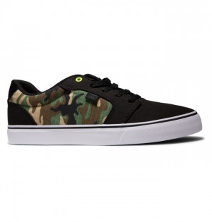 Anvil DC Shoes Platene Panske Čierne Maskacove | 374092RDP