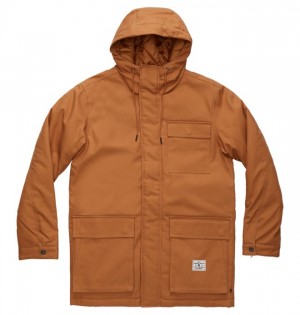 Bundy DC Shoes Canondale S Kapucňou Parka Panske Hnede | 487509GYI