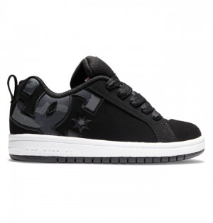 Court Graffik DC Shoes Detske Čierne | 397246SVY