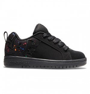 Court Graffik DC Shoes Detske Čierne | 435710UWX