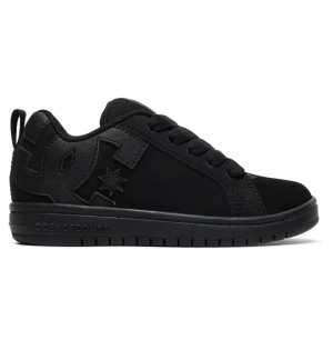 Court Graffik DC Shoes Detske Čierne Čierne | 485703NMQ