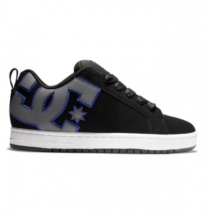 Court Graffik DC Shoes Panske Čierne Modre Siva | 985127LWB