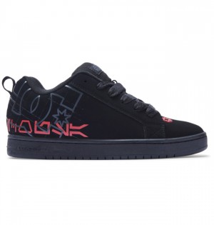 Court Graffik DC Shoes Panske Čierne Siva Červené | 687250YQS