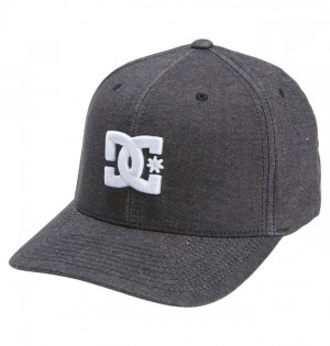 Klobuky DC Shoes Capstar Flexfit Panske Čierne | 135069CMS
