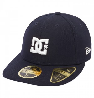 Klobuky DC Shoes DC Lo Pro New Era Fitted Panske Námornícka Modrá Biele | 421593WZK
