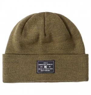 Klobuky DC Shoes Frontline Cuffed Beanie Panske Tmavo Zelene | 254790OFT