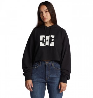 Mikina s Kapucnou DC Shoes Cropped 2 Damske Čierne | 189056IEP