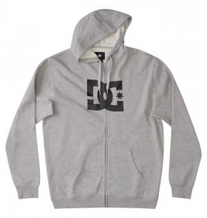 Mikiny DC Shoes DC Star Zip-Up Panske Siva | 938510BHR