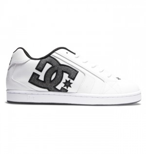 Net DC Shoes Panske Biele Tmavo Siva Biele | 436850GEA