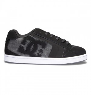 Net DC Shoes Panske Čierne Čierne Siva | 390284ARI