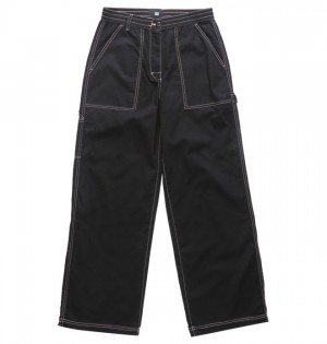 Nohavice DC Shoes Riveter Carpenter 2 Damske Čierne | 247501KZF