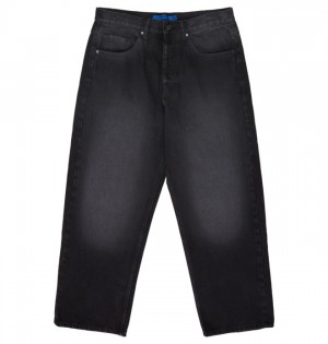 Nohavice DC Shoes Worker Baggy Organic Baggy Fit Jeans Panske Čierne Modre Svetlomodrá | 921508UOF