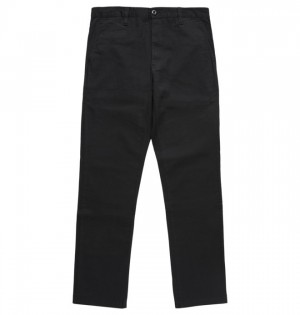 Nohavice DC Shoes Worker Chino Panske Čierne | 457369QWK