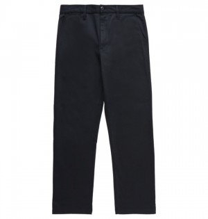 Nohavice DC Shoes Worker Relaxed Fit Chino Panske Čierne | 520836NYI