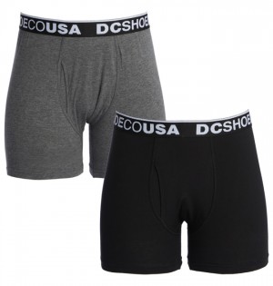 Nohavicky DC Shoes DC Softies Boxer Panske Siva Čierne | 832794YZF