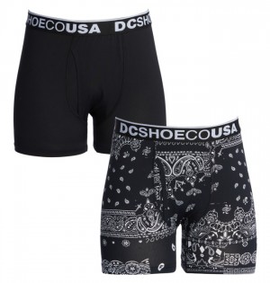 Nohavicky DC Shoes The Performer 2-Pack Boxers Panske Čierne | 871395HFS
