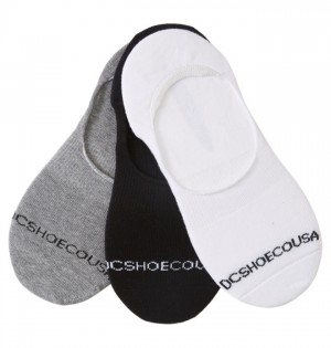 Ponozky DC Shoes Liner 3-Pack No-Show Panske Siva Viacfarebný | 403567AED