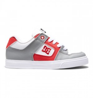 Pure DC Shoes Detske Biele Červené | 429835ERZ