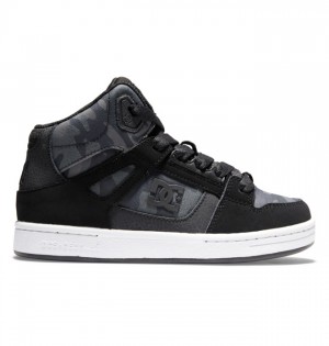 Pure DC Shoes High-Top Detske Čierne | 197682LXH