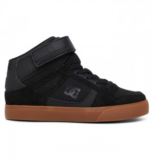Pure DC Shoes High Elastic Cipkovane High-Top Detske Čierne | 597026JTI