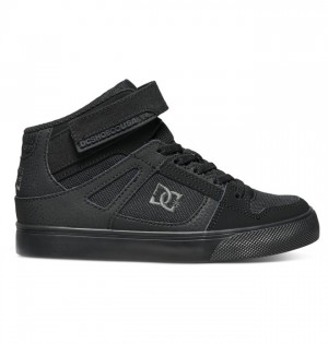 Pure DC Shoes High Elastic Cipkovane High-Top Detske Čierne Čierne Čierne | 859721GYB