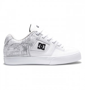 Pure DC Shoes Panske Biele Čierne Modre | 487521QGJ