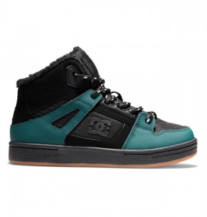Pure DC Shoes Winterized Detske Tmavo Zelene | 146789MZS
