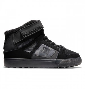 Pure DC Shoes Winterized Detske Čierne | 082395BGW