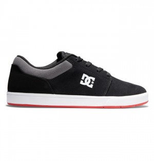 Skate Topanky DC Shoes Crisis 2 Semisove Panske Čierne Siva Červené | 736495EQK
