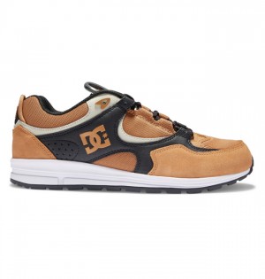 Skate Topanky DC Shoes Kalis Lite Panske Hnede Čierne Biele | 460215MZX