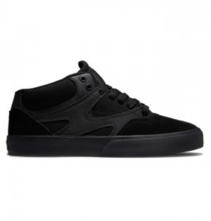 Skate Topanky DC Shoes Kalis Vulc MID Stredne-Top Panske Čierne Čierne Čierne | 095648BLJ