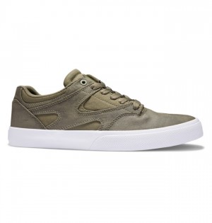 Skate Topanky DC Shoes Kalis Vulc Panske Olivovo Zelená | 716248ZAI