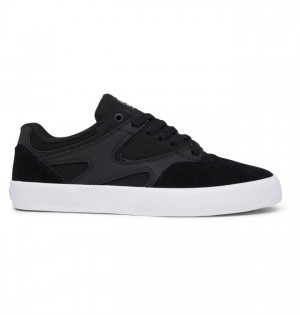 Skate Topanky DC Shoes Kalis Vulc Panske Čierne Biele | 618523JRO