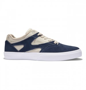Skate Topanky DC Shoes Kalis Vulc Panske Námornícka Modrá Hnedožltý | 419362MNP