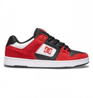Skate Topanky DC Shoes Manteca 4 Panske Červené Čierne Biele | 917523RSM