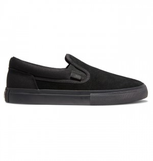 Skate Topanky DC Shoes Manual Slip On Panske Čierne Čierne | 947635FUW