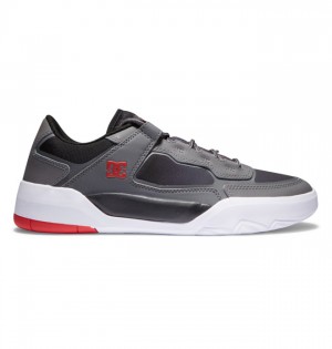 Skate Topanky DC Shoes Metric Panske Siva Čierne Červené | 438019FCI