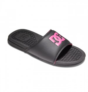 Slapky DC Shoes Bolsa Damske Čierne Ruzove | 408219QVU