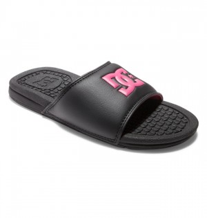 Slapky DC Shoes Bolsa Damske Čierne Čierne Ruzove | 960534WOS