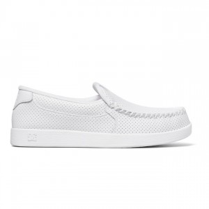 Slip On DC Shoes Villain Panske Biele | 598063ZNV