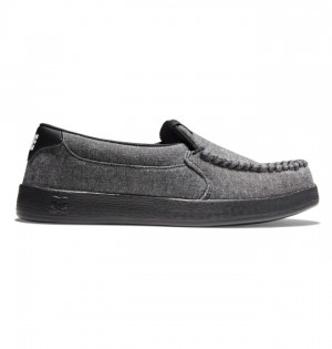 Slip On DC Shoes Villain Panske Čierne | 249018FPA