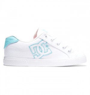 Tenisky DC Shoes Chelsea Damske Biele Modre | 341296CDV