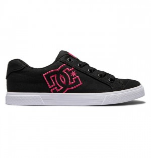 Tenisky DC Shoes Chelsea Damske Čierne Ruzove Čierne | 903154PVH