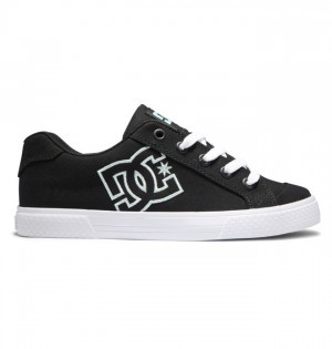 Tenisky DC Shoes Chelsea Damske Čierne Svetlo Tyrkysové | 250439NIB